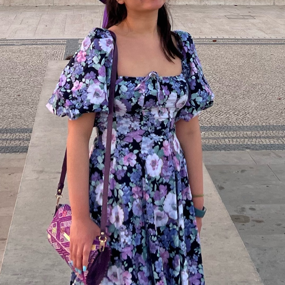 Selkie day dress hemmed (mini now) size xs